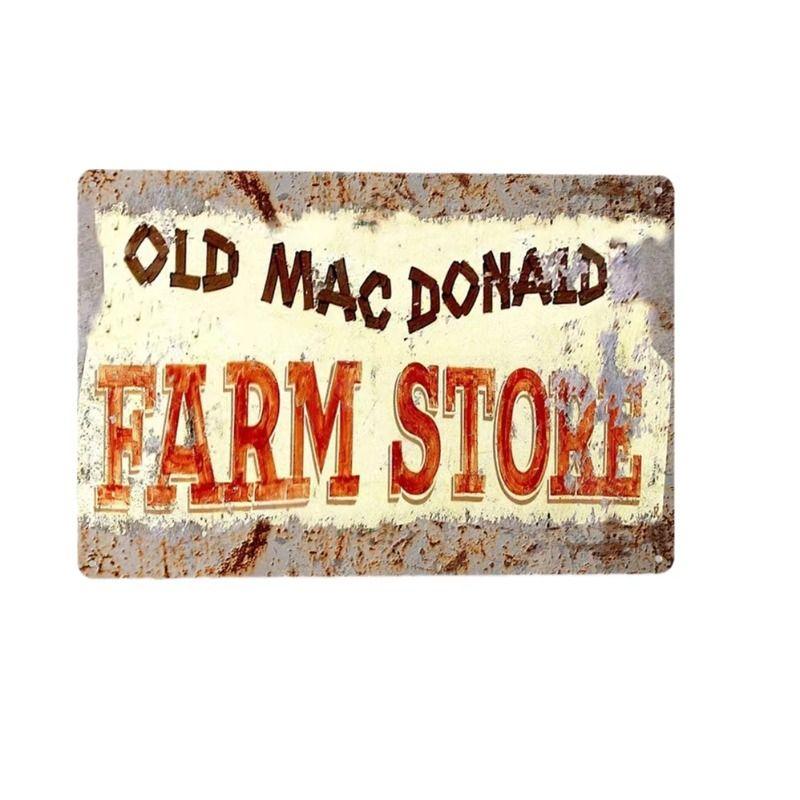 Vintage Metal Tin Sign Wall Art Home Decor 20x30cm