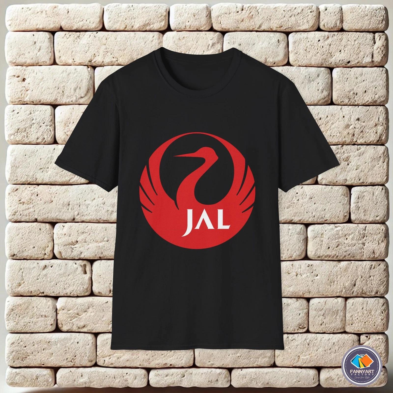 Japan Airlines Red Crane Logo Unisex T-Shirt 4XL
