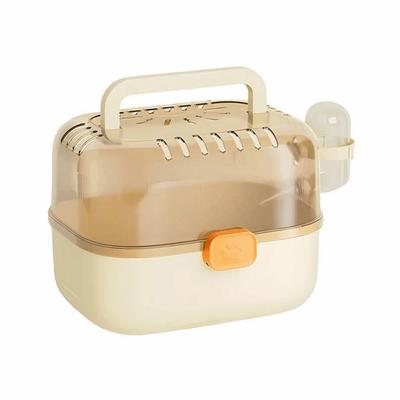 Ventilated Small Pet Cage Escape-Proof Guinea Pig Handheld Case Hamster Travel Carrier  Vet Visits