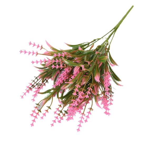 

Экологически чистый искусственный лавандовый реалистичный внешний вид Популярный привлекательный яркий цветок розовый