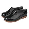 Low-top rain shoes water shoes men's adult beef tendon sole warm waterproof shoes shallow-mouth rubber shoes overshoes non-slip short tube work summer