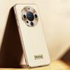 Suitable for Huawei Mate60pro Mobile Phone Case Electroplated Lychee Pattern Mate60 Lens Full-pack Anti-fall M60 Leather Case