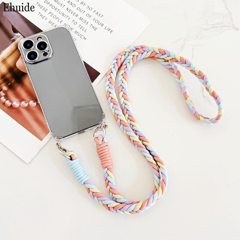 

Braid Lanyard Case For Motorola Moto G86 G84 G56 G75 G55 Edge 60 Fusion 50 Pro Shockproof Crossbody Cord Strap Soft Clear Cover Edge 60