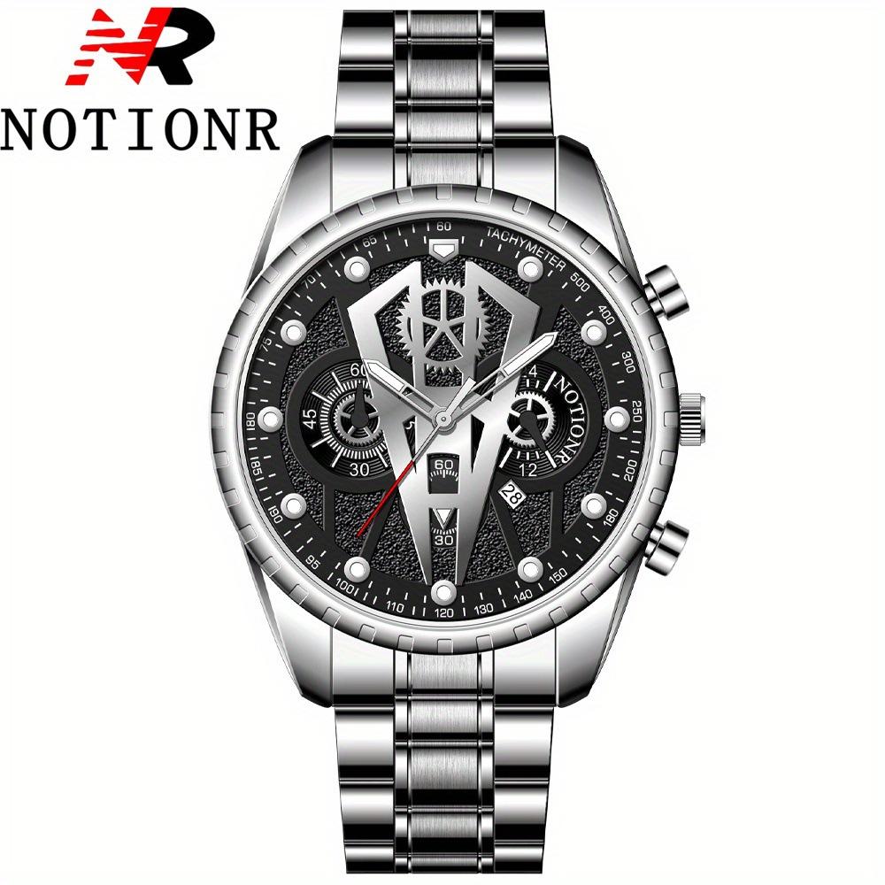 Men S Business Casual Stainless Steel Strap Date Display Men S Quartz Watch