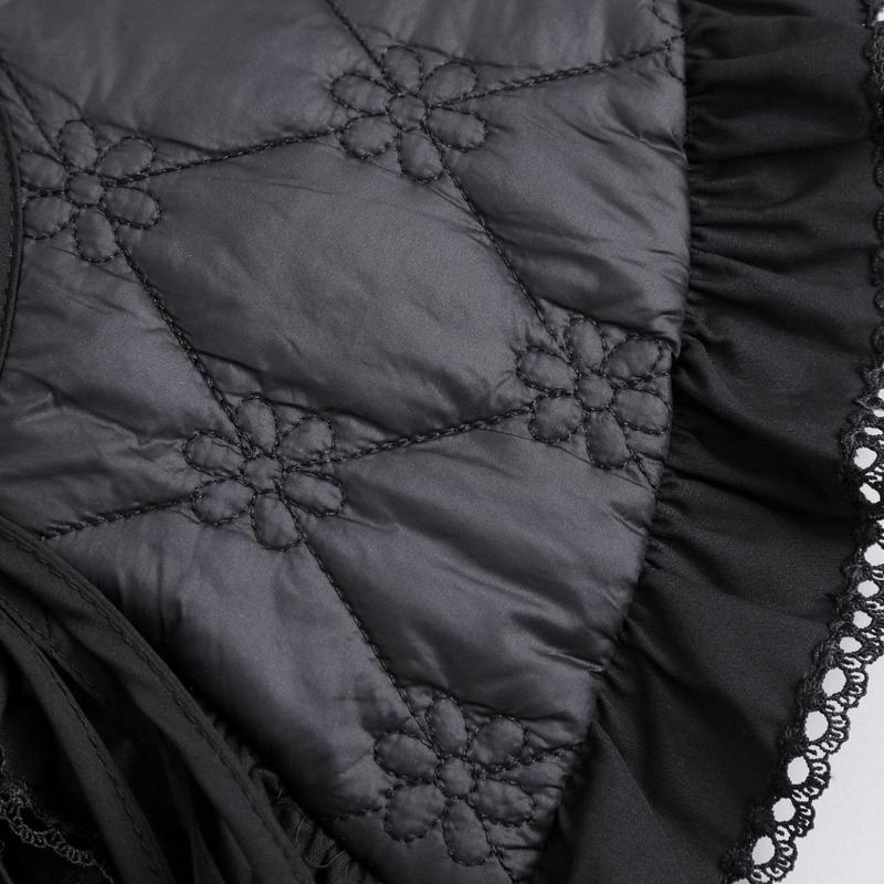 Sequins Quilted Cape False Collar Chinese Ruffled Lace Shawl Wrap Scarf Decorative Accessory for Women Girls Clothing