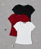 DEAR,ME [2Pack] Slim Fit Square Neck T-Shirt