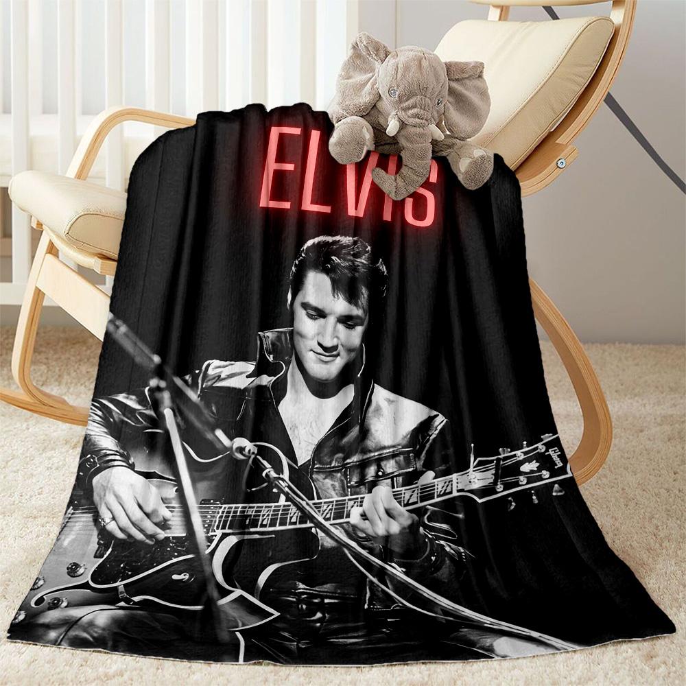 Elvis Presley Performance Blanket Durable Comfort Perfect for Sofa Livingroom Office for All Occasions Modern Birthday Christmas Gift Blanket