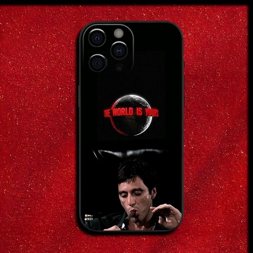 S-Scarfaces Tony M-Montana Phone Case For iPhone 16,15,14,13,12,11,Pro,X,XS,Max,XR,Plus,Mini Soft Black Cover