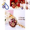 Creative Chinese Style Lucky Fortune Bag Keychain Decorative Metal Key Ring Accessory
