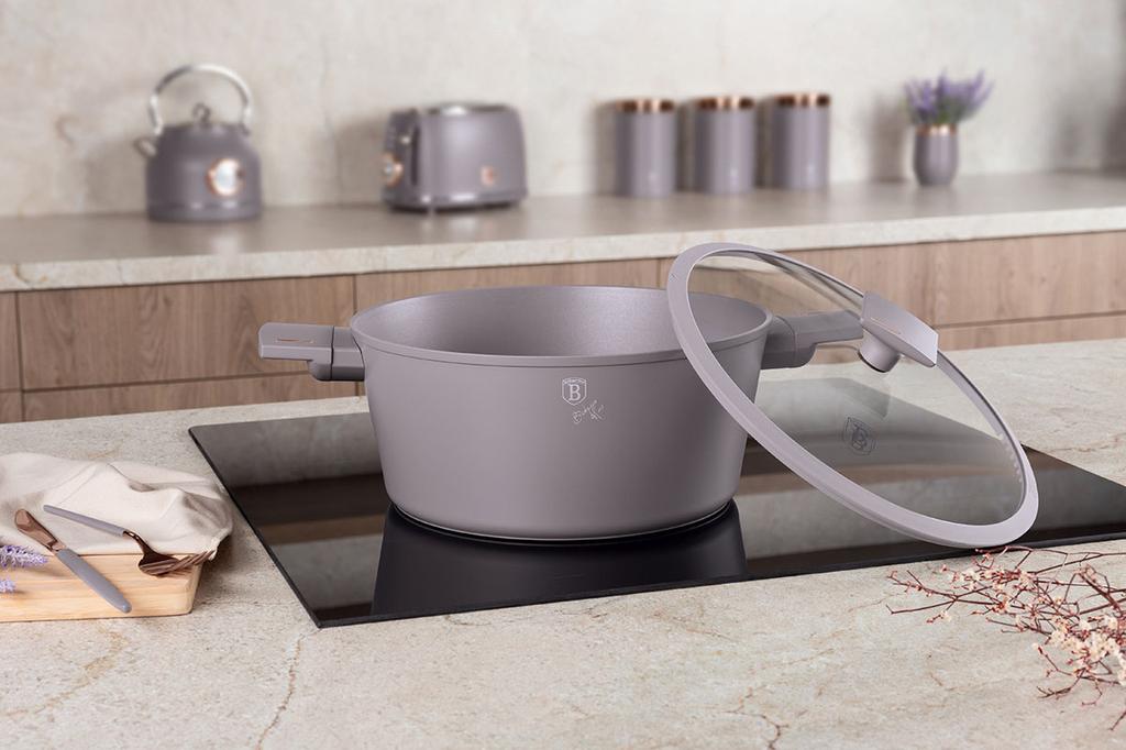 TITAN-TOPF MIT DECKEL 30cm BERLINGER HAUS BH-8103 TAUPE