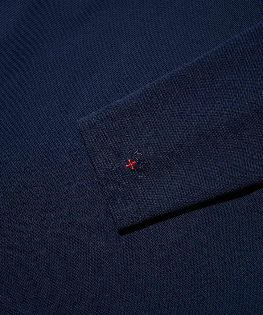Noa (U) Long Sleeve Pique Top Navy