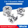 10/50/100PCS Thickening Three In One Connector Eccentric Wheel Furniture Drawer Lock Screw Fastener Furniture Connector Furniture