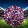 Superhero Print Size 5 Soccer Ball, PU Wear Resistant Football for Match Training and Daily Practice, Birthday Gift for Soccer Fans