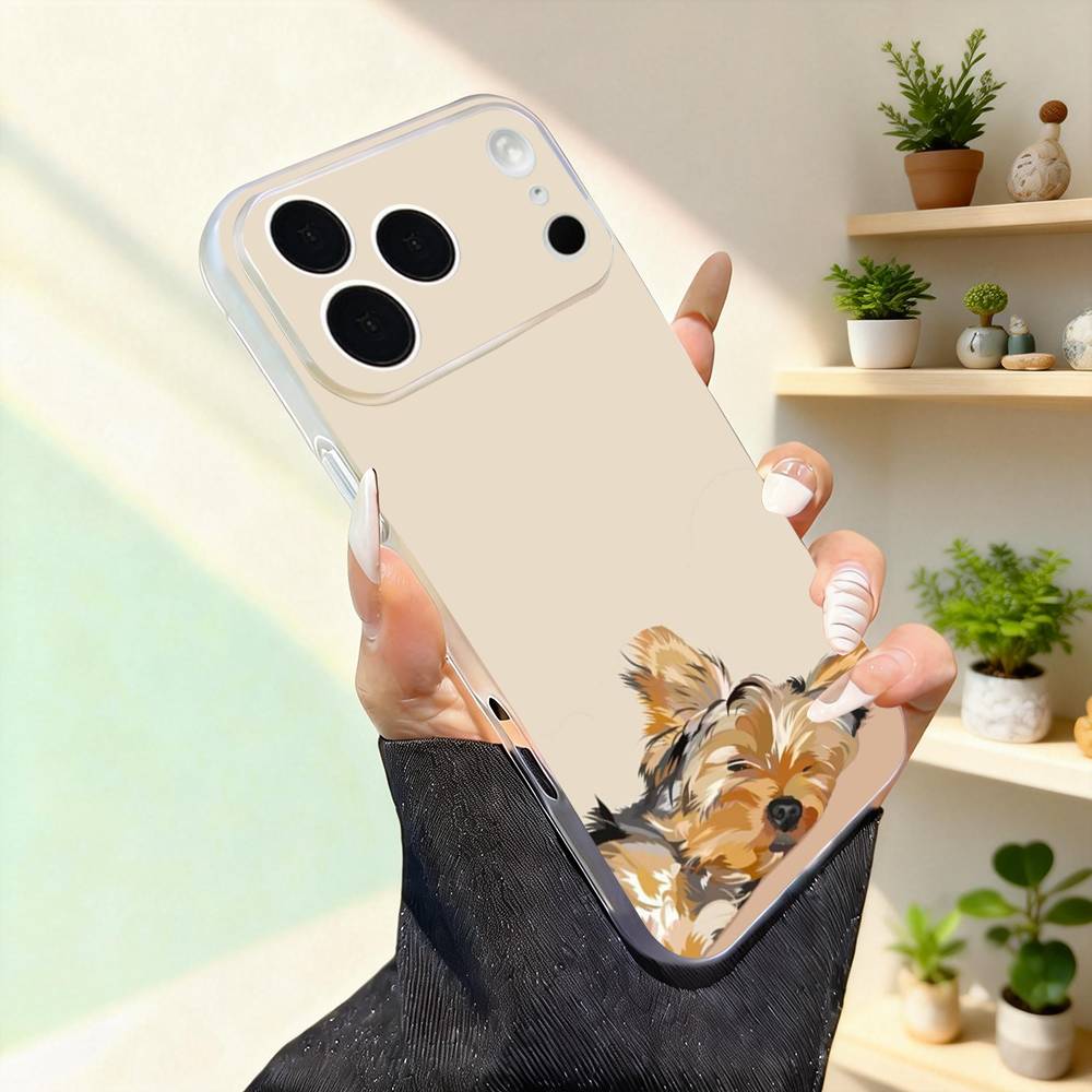

Йоркширский терьер собака Милый Для iPhone 11,12,13,14,15,16,17,Pro,Max,Plus,Mini,SE4,E Чехол для телефона С MagSafe Беспроводная зарядка iPhone11PROMAX