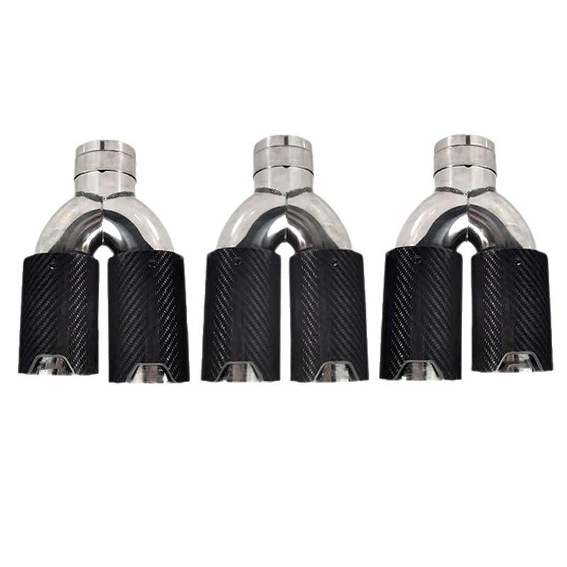 M-Style Dual-Outlet Carbon Fiber Exhaust Tailpipe for BMW