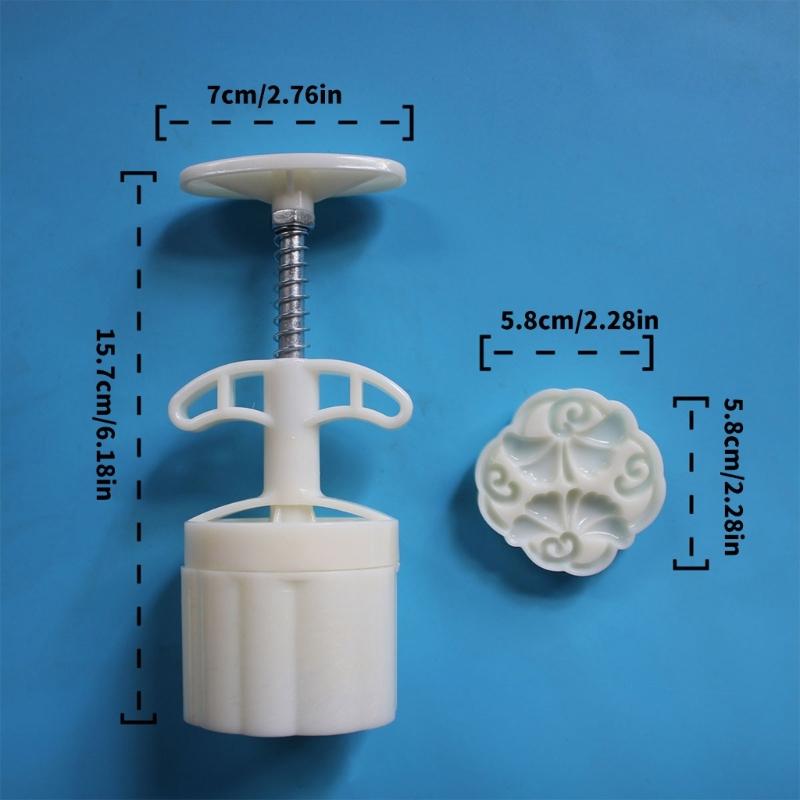 Handgepresste Mondkuchenform, Keksstempel, Bohnenpasten, Kuchen- und Backgeschirr, traditionelle Gebäckform für Backbegeisterte