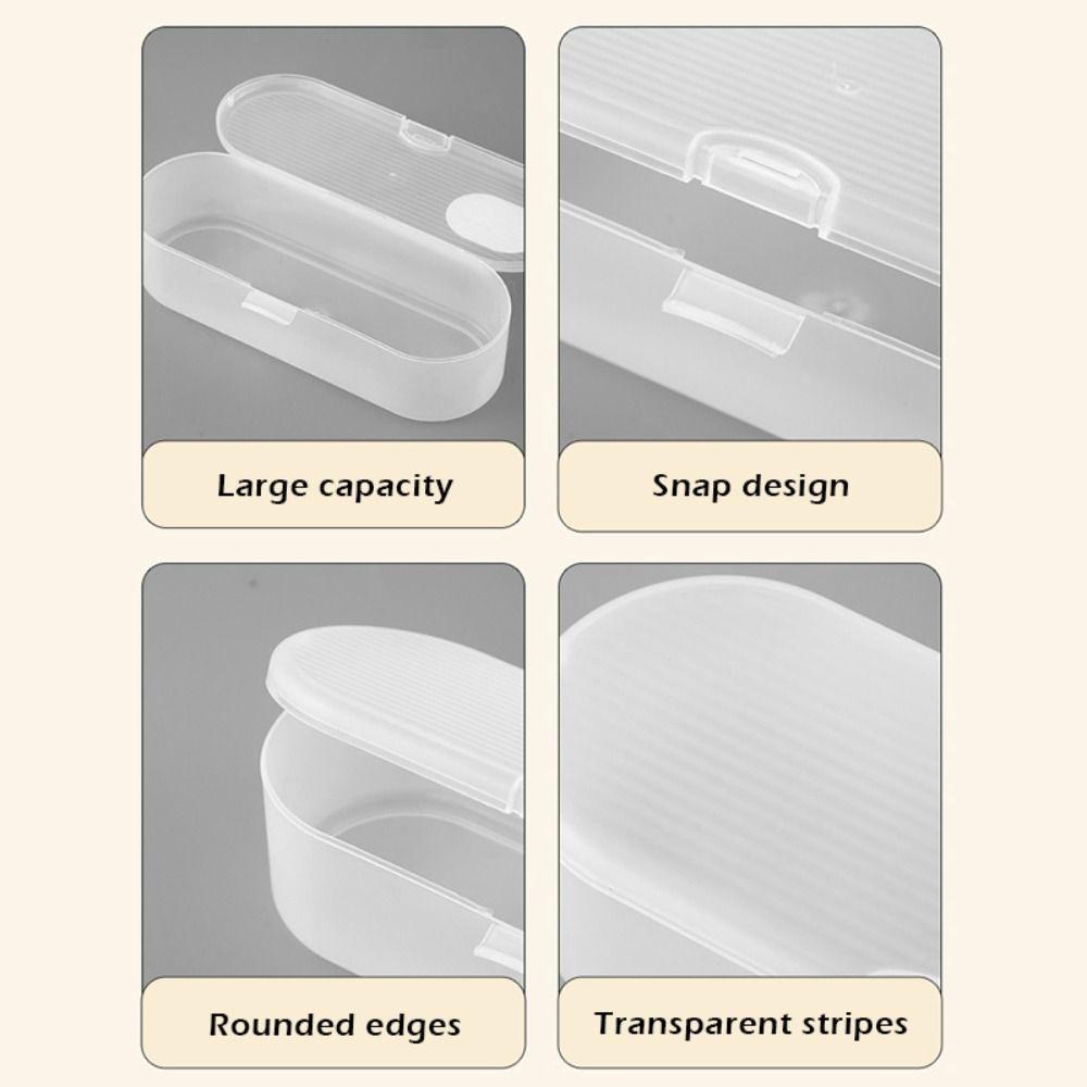 Multi-functional Plastic Storage Box Transparent Stackable Pen Box Large-capacity Pencil Case Students