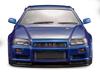 Killerbody 48716 Scale Nissan Skyline BNR34 Metallic Blue 1/10 GT-R