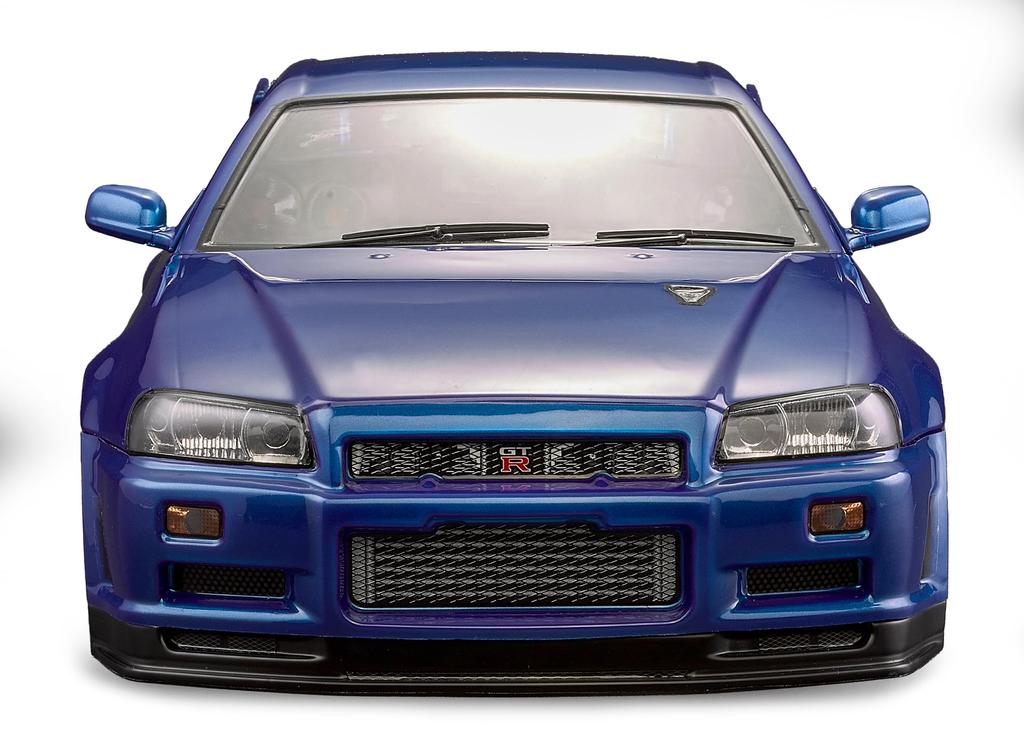 Killerbody 48716 Scale Nissan Skyline BNR34 Metallic Blue 1/10 GT-R