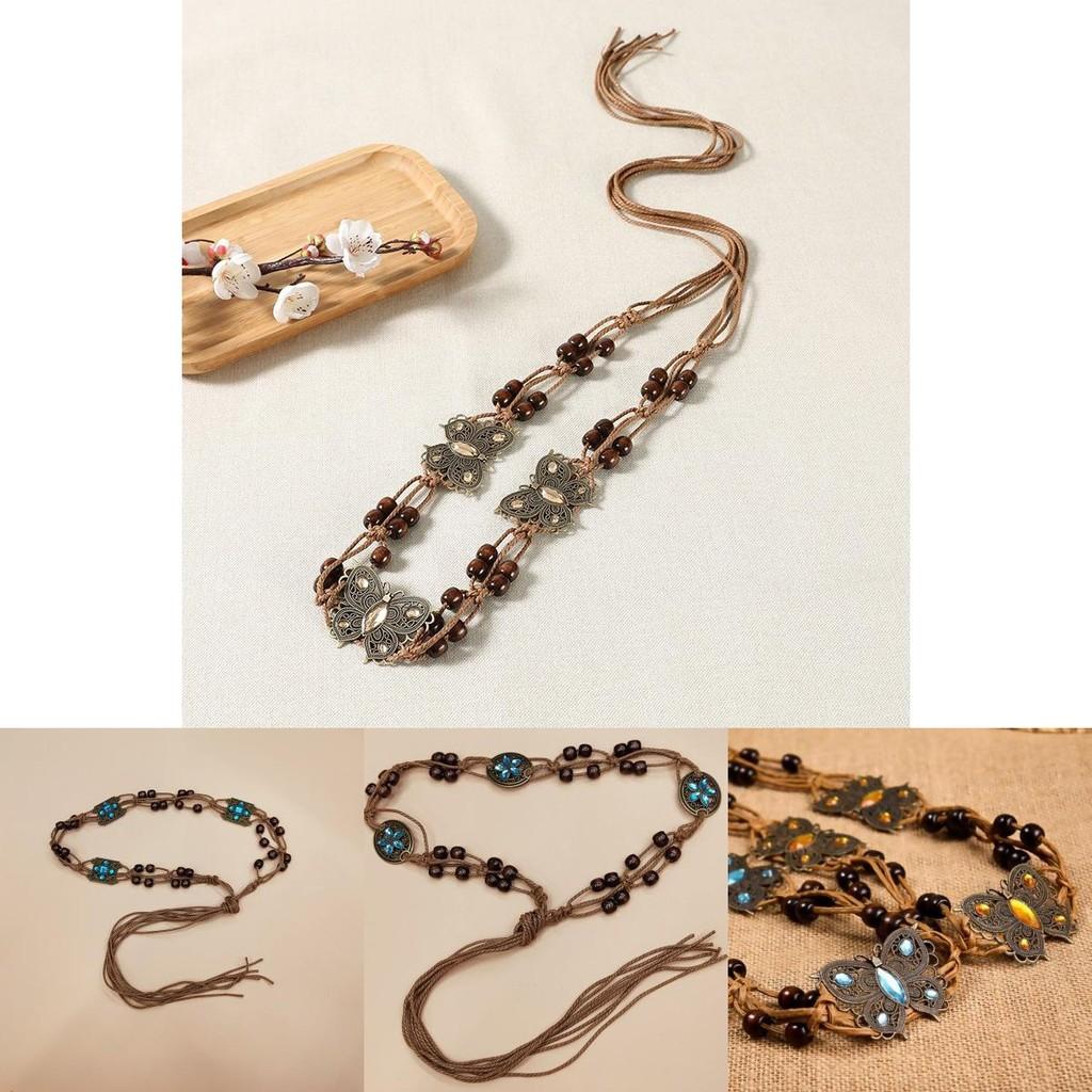 Catena Vita Bohemienne da Donna con Tessuto Intrecciato per Accessori Moda Casual Estivi