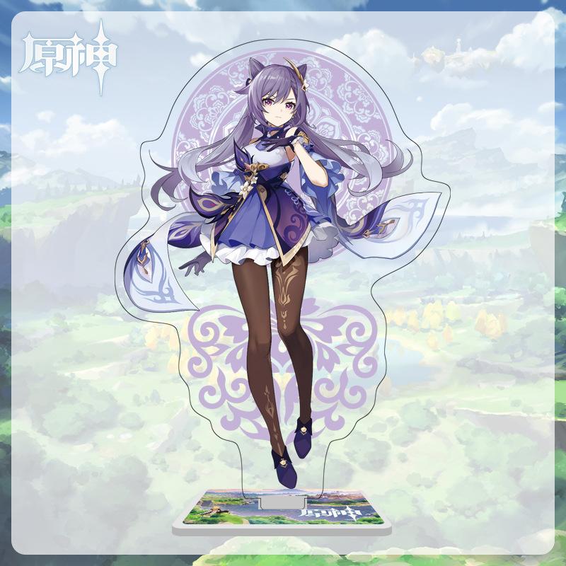 16cm Height Acrylic Large Stand-up Display Featuring Characters From Mondstadt and Liyue In Genshin