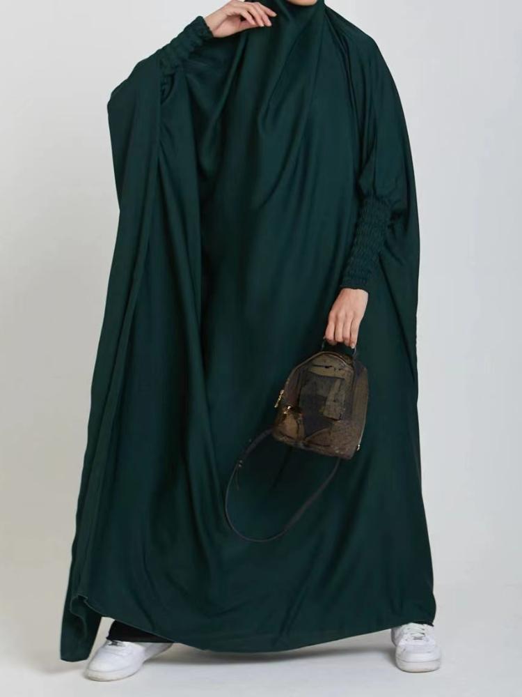 Designer Vintage Solid Loose Long Sleeve Dress Women Elegant Casual Natural Ruffle One Piece Dresses Female National Wind Hooded Blouse Clothing