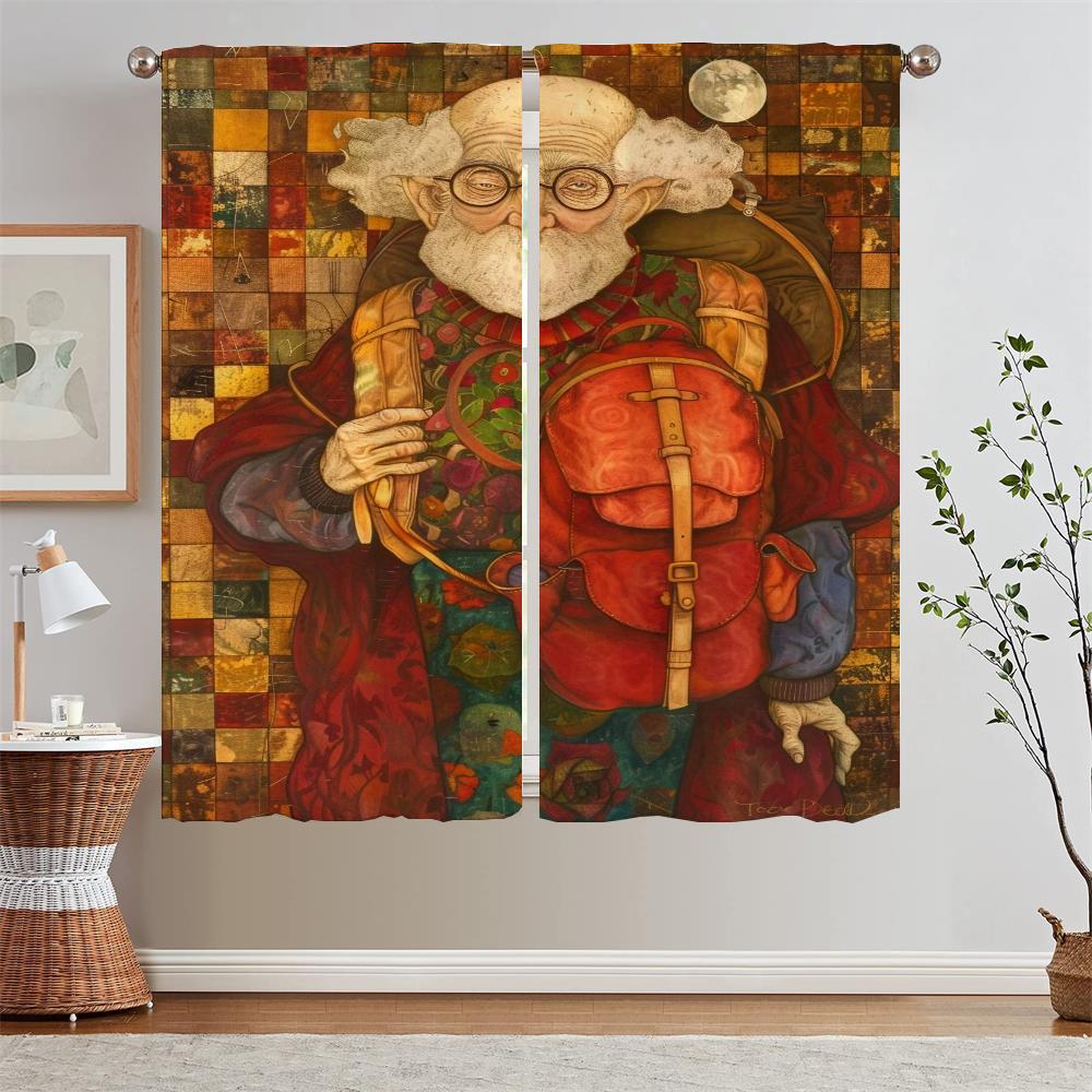 

Illustrator Tomie DePaola Blackout Curtain Tiebacks Sheer Curtains for Living Room Kitchen Curtains Salon 2 Cheap Pieces Curls W50xH70cmx2pcs-CL