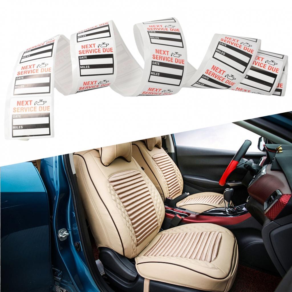 Oil Change Service Reminder Sticker 2*2 Inch Decal Stickers