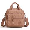 Mini Zaino in Nylon da Donna, Borsa a Tracolla Leggera con Tasche Multiple