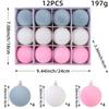 Velvet Christmas Balls Shatterproof Hanging Ornaments Festive Decorative Balls  Holiday Party