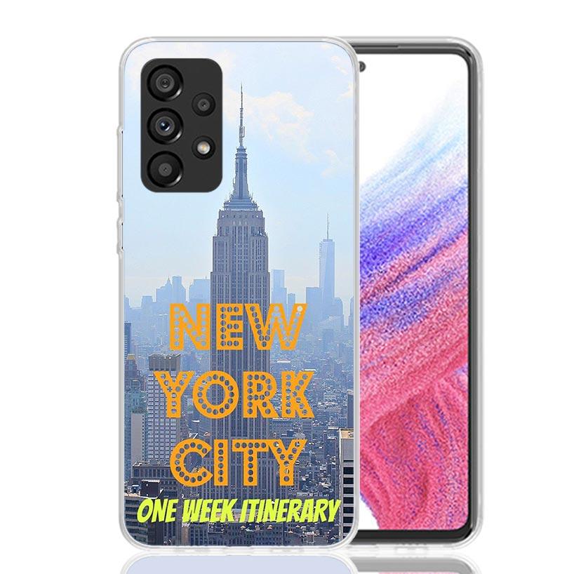 NYC New York City Phone Case For Samsung Galaxy A13 A14 A15 A16 A53 A54 A55 A56 A33 A34 A35 A36 A23 A24 A25 A26 A05S A04S A73 A1