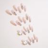 Z-114 Large Crystal Butterfly Diamond Fake Nails (24 Pieces)