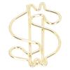 50Pcs Dollar Shape Gold Paper Clips Gold Small Paper Clips Cute Paper Clips  Document Organization