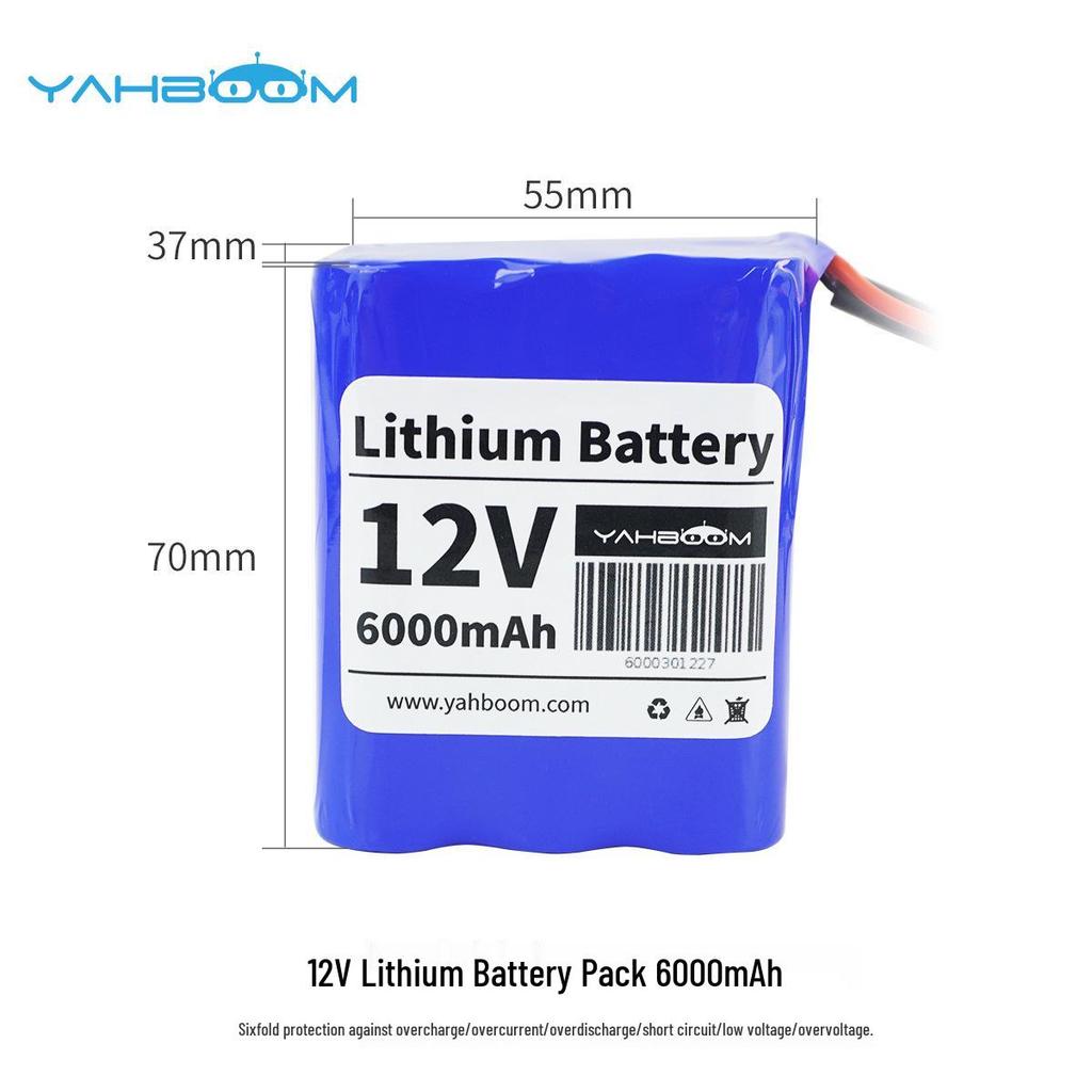 12V 9600mAh Smart ROS Trolley Lithium Battery Pack 18650