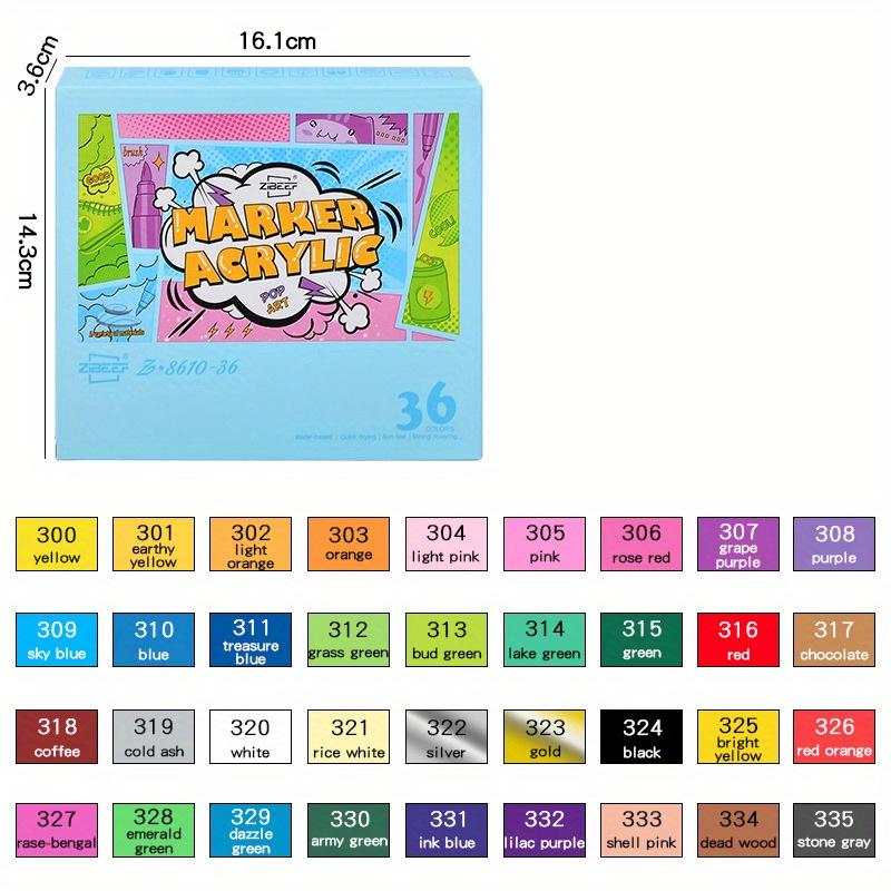 Conjunto de 18-84 canetas marcadoras de tinta acrílica, caneta marcadora à base de água com ponta macia, ponta de pincel macio, tons de pele, marcadores de arte para pedras, azulejos, vidro, cerâmica, madeira