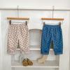 2025 Autumn Baby Pants Boys and Girls Korean Version Loose Polka Dot Corduroy Fashion Casual Sports Pants