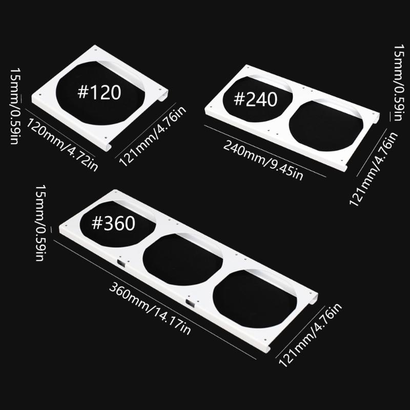 12cm Metal Fan Raising Bracket Elevates Cooling 15mm For Enhances Airflow In Gaming PC And Workstations