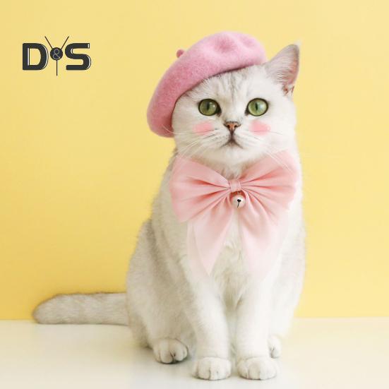 

Акриловый щенок ошейник Большой бант-узел Мода Принцесса Стиль Кошка Ошейник