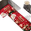 Christmas Santa Kitchen Mat Set, 2-PC Absorbent Non-Slip Floor Rugs for Holiday Decor