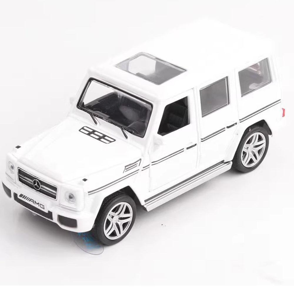 1:32 Scale G65 Alloy Diecast Toy Car Models 4 Doors Opened Sound Light Pull Back Hihgh Simulation SUV Vehicles for Kids Presents