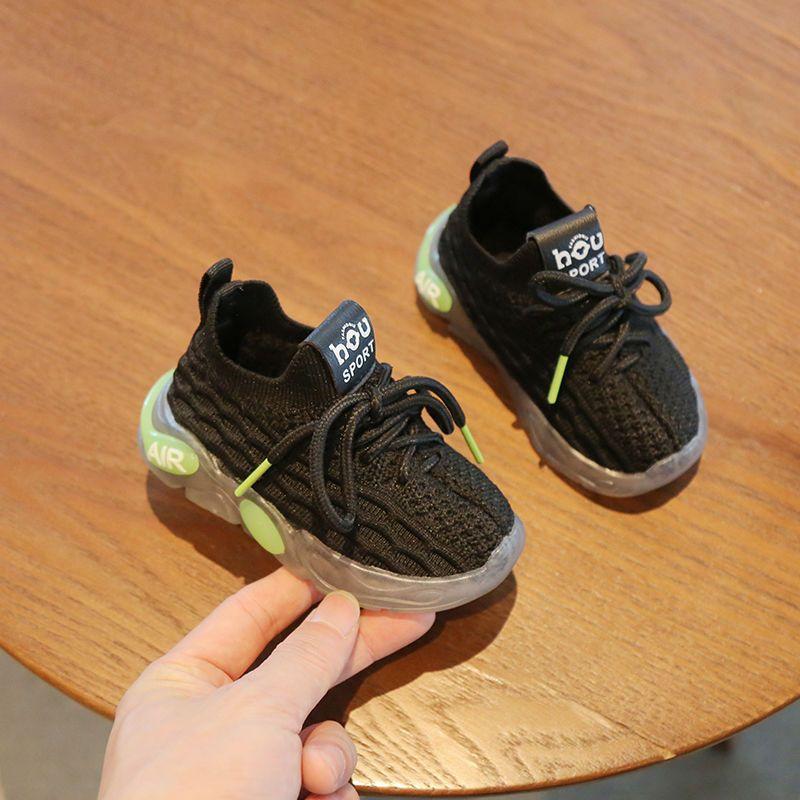 Baby soft-soled toddler shoes spring and autumn shoes one year old two coconut shoes classmate mesh knitted shoes baby shoes toddler