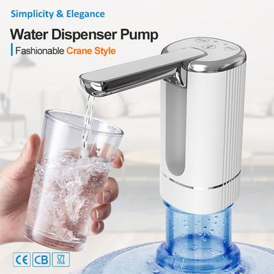 Elektrische Wasserpumpe für Wasserspender, Tragbar Faltbar Automatisch mit Knopfsteuerung, Heimgebrauch