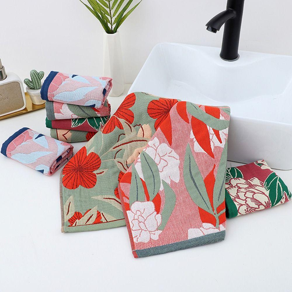 4 Layer Cotton Gauze Large Hand Towel Quick Dry Tea Towel Kitchen Towel  Home Restaurant