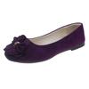Fashion High Quality Women's Shoes Fashionable Flower Design Flat Shoes for Women Butterfly Knot Suede Single Shoes 43 Zapatos De Mujer