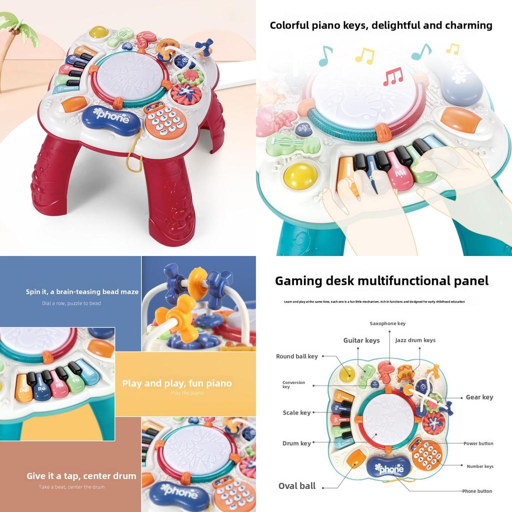 Multi Functional Baby Learning Table With Music Toys For Ages 1 To 3 Years