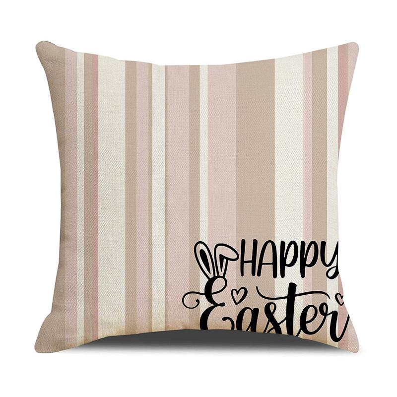 

Easter Modular Sofa Pillow Case Linen Print Simple Versatile Car Cushion Home Cushion 45 * 45Cm (excluding pillow core)