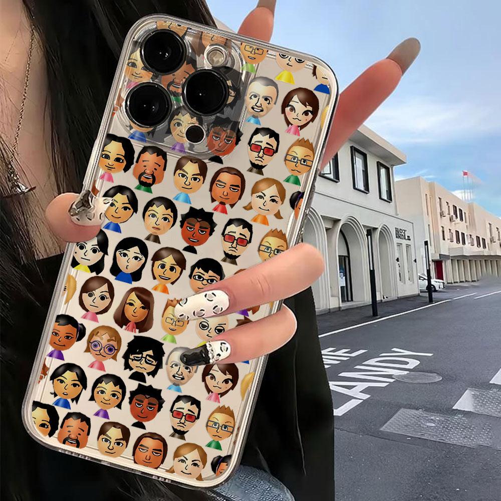 Full Screen Character Personalized Phone Case For iPhone 17e 17 16e 16 15 14 13 12 Mini Air Pro Max X XR XSMax Plus Transparent