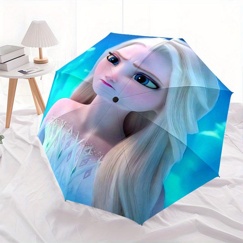 Frozen II Queen Elsa Ice Princess Automatic Opening and Closing Folding - A Good Choice for Gifts, Fashionable and Convenient Umbrella With