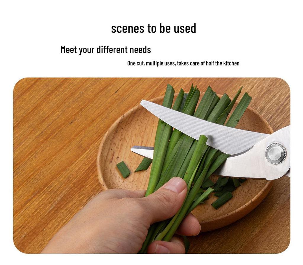 Stainless Steel Poultry Bone Scissors: Multifunctional Kitchen Shears for Chicken, Duck, Goose, and Meat