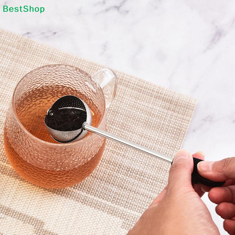 Gold Stainless Steel Tea Infuser Ball with Long Handle - Reusable Loose Leaf Tea Strainer for Brewing